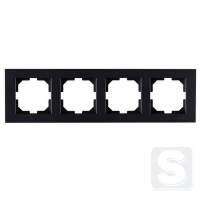 Рамка на 4 посади горизверт. монтаж Arvia Electric KAREN Чорний (20 07 2000 024)